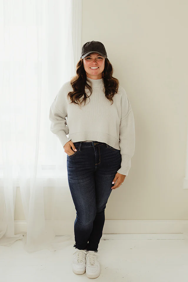 Oversized Cropped Sweater {more colors available} - Image 29