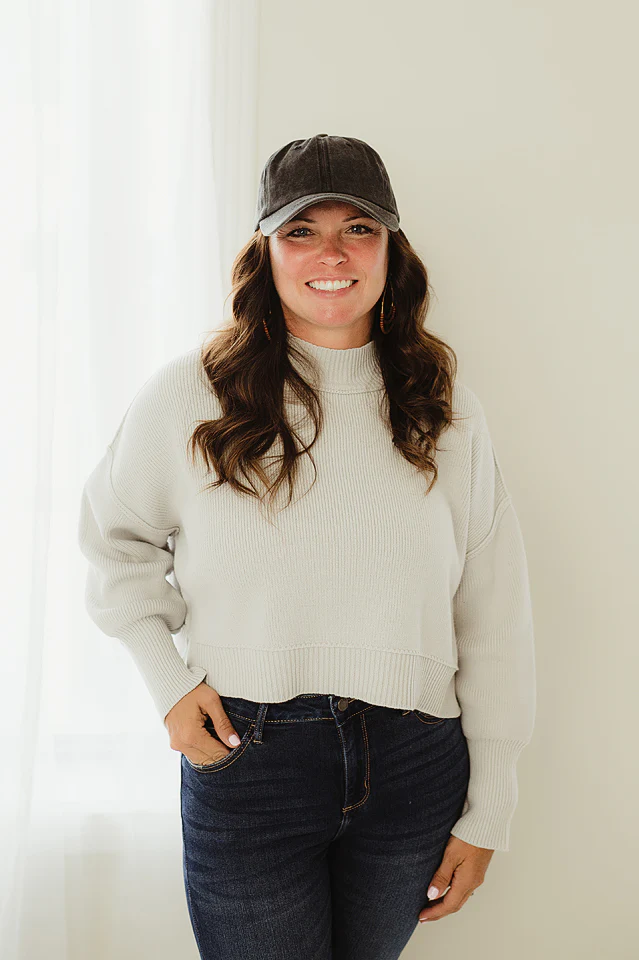 Oversized Cropped Sweater {more colors available} - Image 30