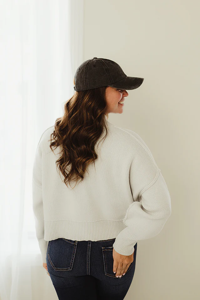 Oversized Cropped Sweater {more colors available} - Image 31