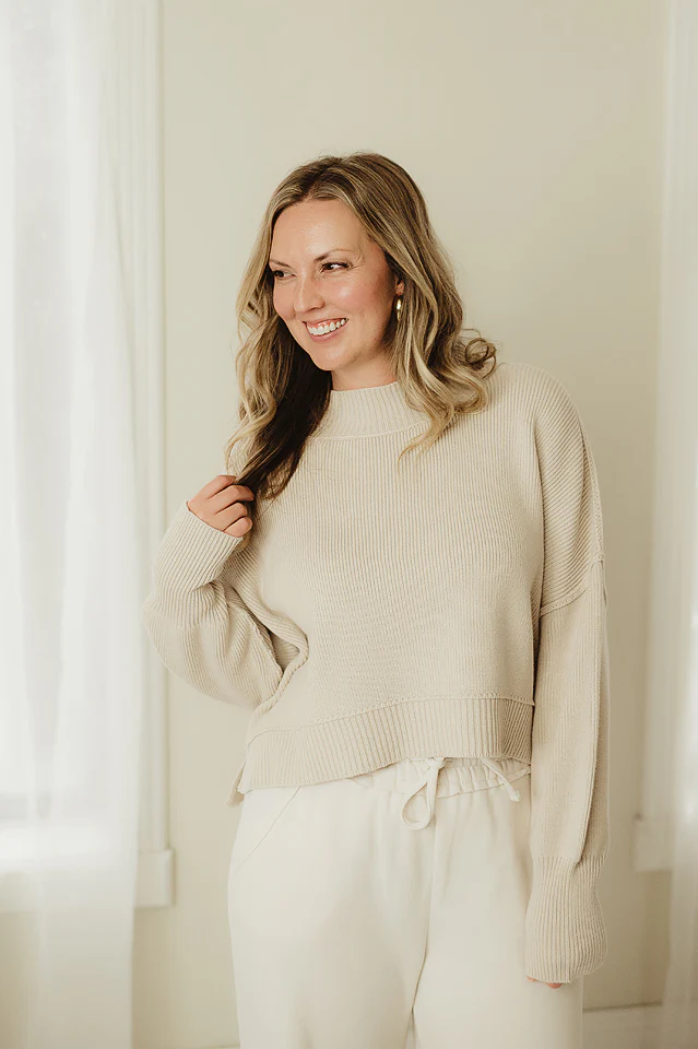 Oversized Cropped Sweater {more colors available} - Image 34