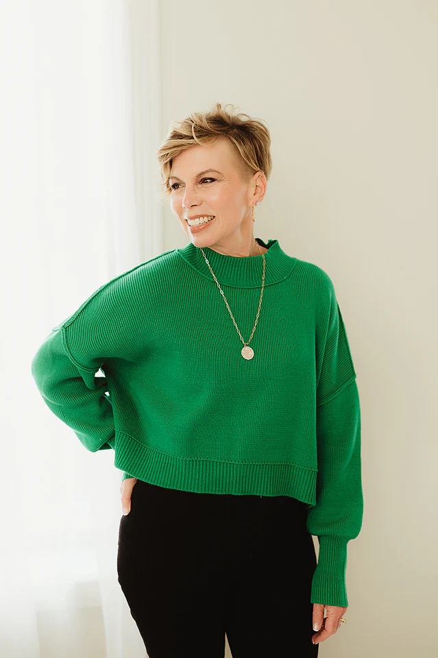 Oversized Cropped Sweater {more colors available} - Image 36