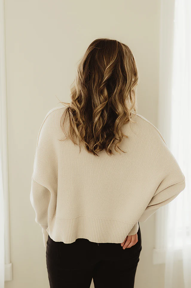 Oversized Cropped Sweater {more colors available} - Image 4