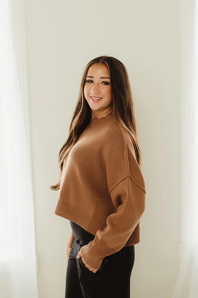 Oversized Cropped Sweater {more colors available} - Image 44