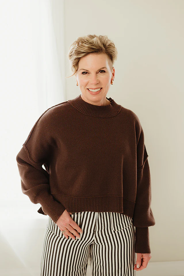 Oversized Cropped Sweater {more colors available} - Image 46