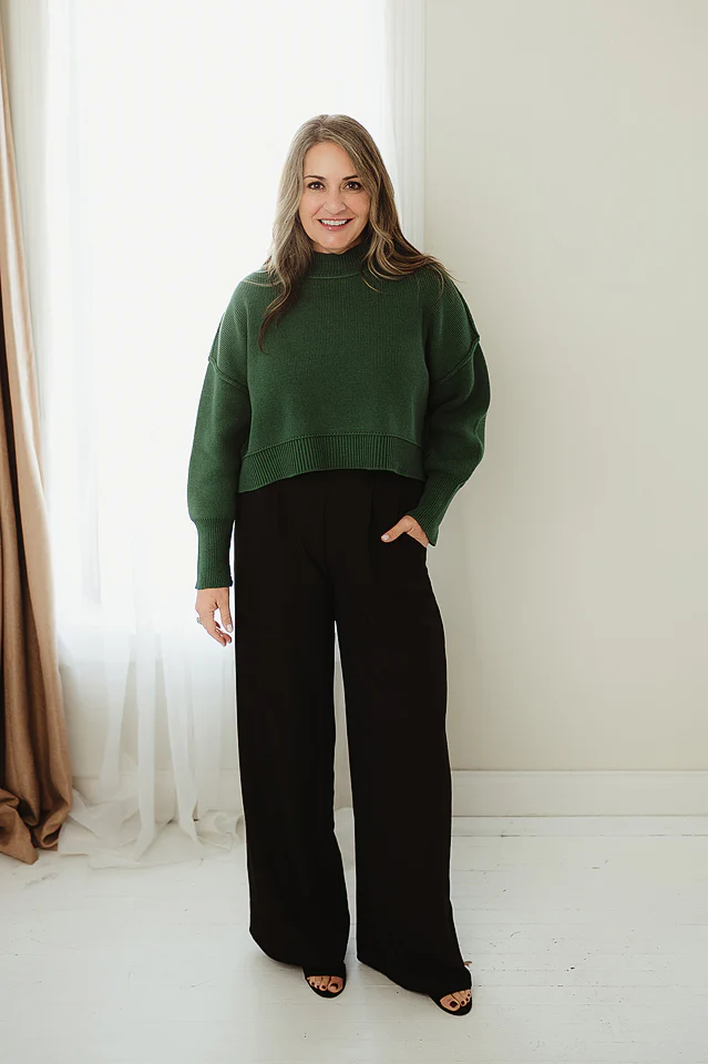 Oversized Cropped Sweater {more colors available} - Image 51